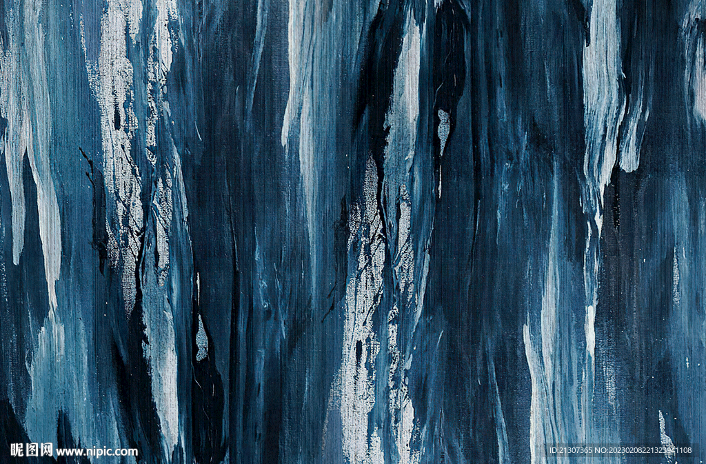 深蓝色抽象地毯