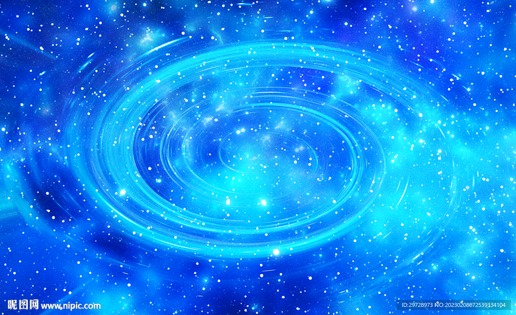 高清蓝色旋涡星空