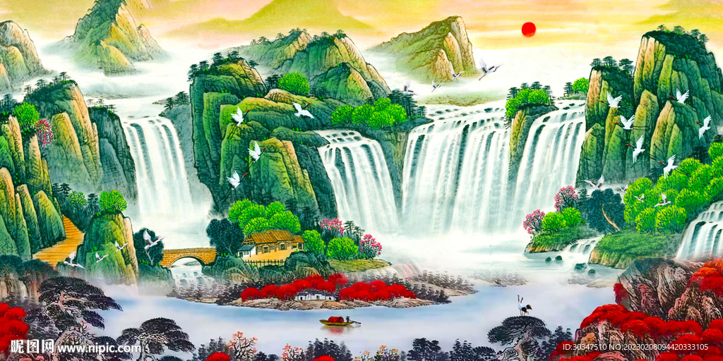 国画山水画