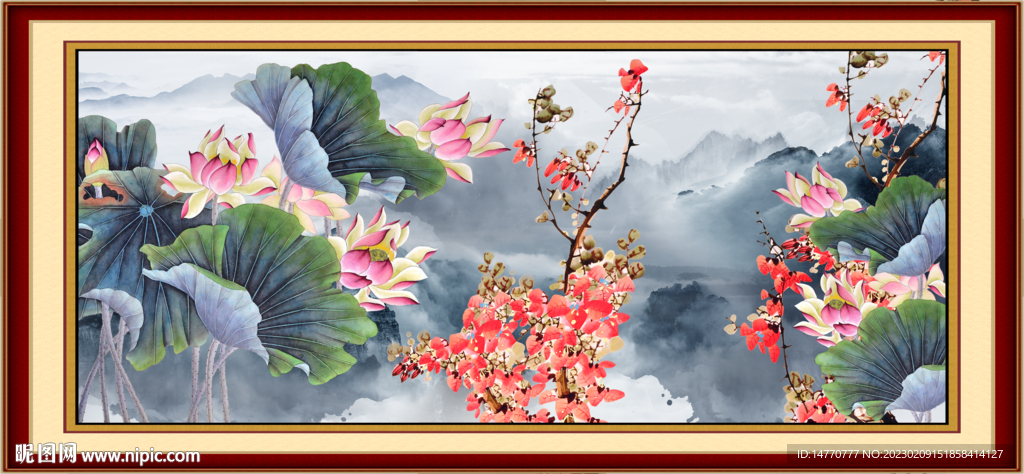 荷花图