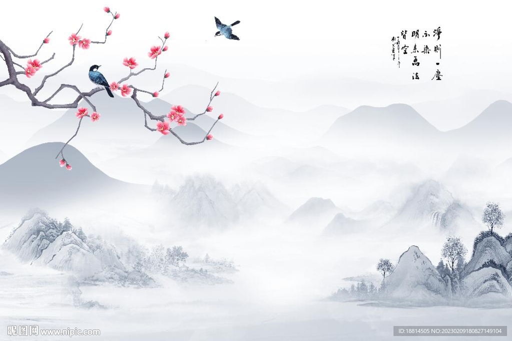 新中式背景墙