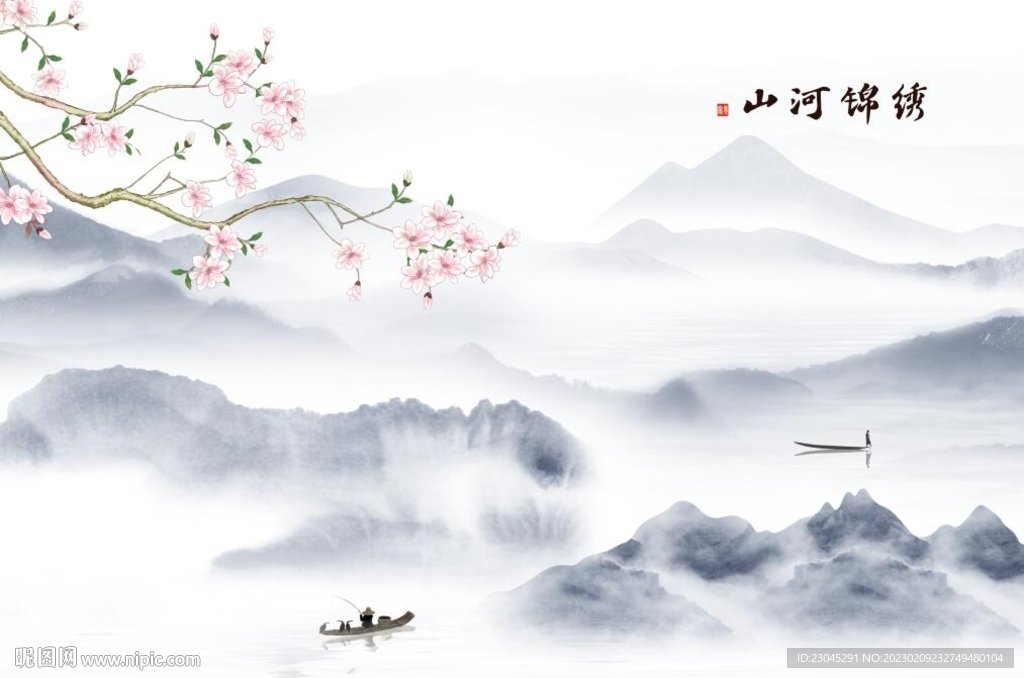 新中式背景墙