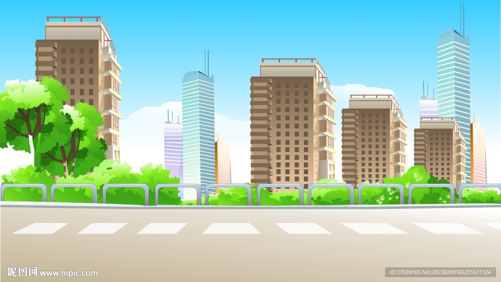 卡通城市外景设计