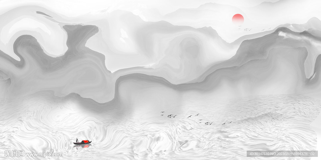 玄关山水装饰画
