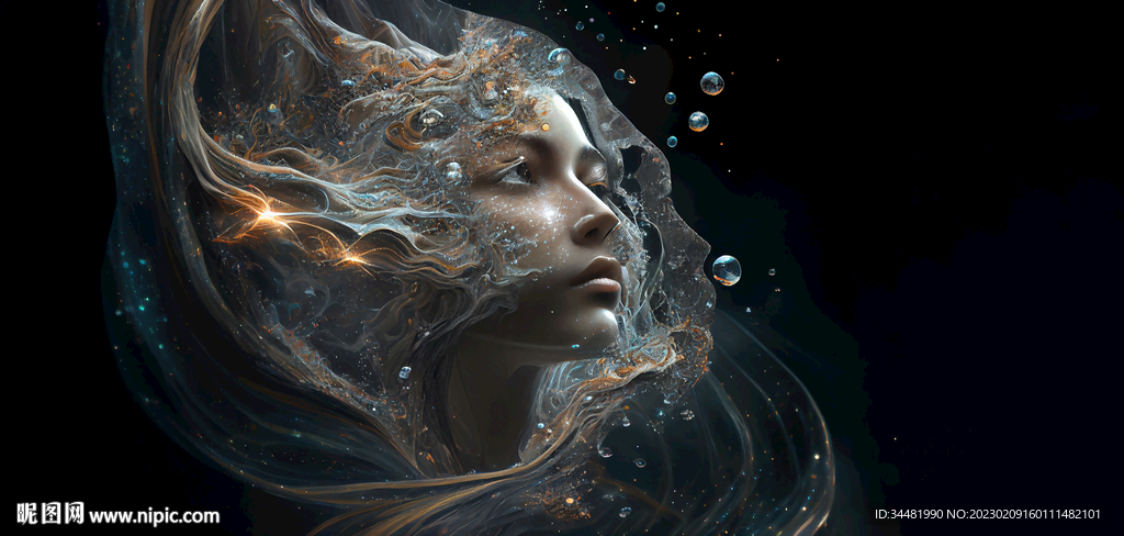 水下女人脸