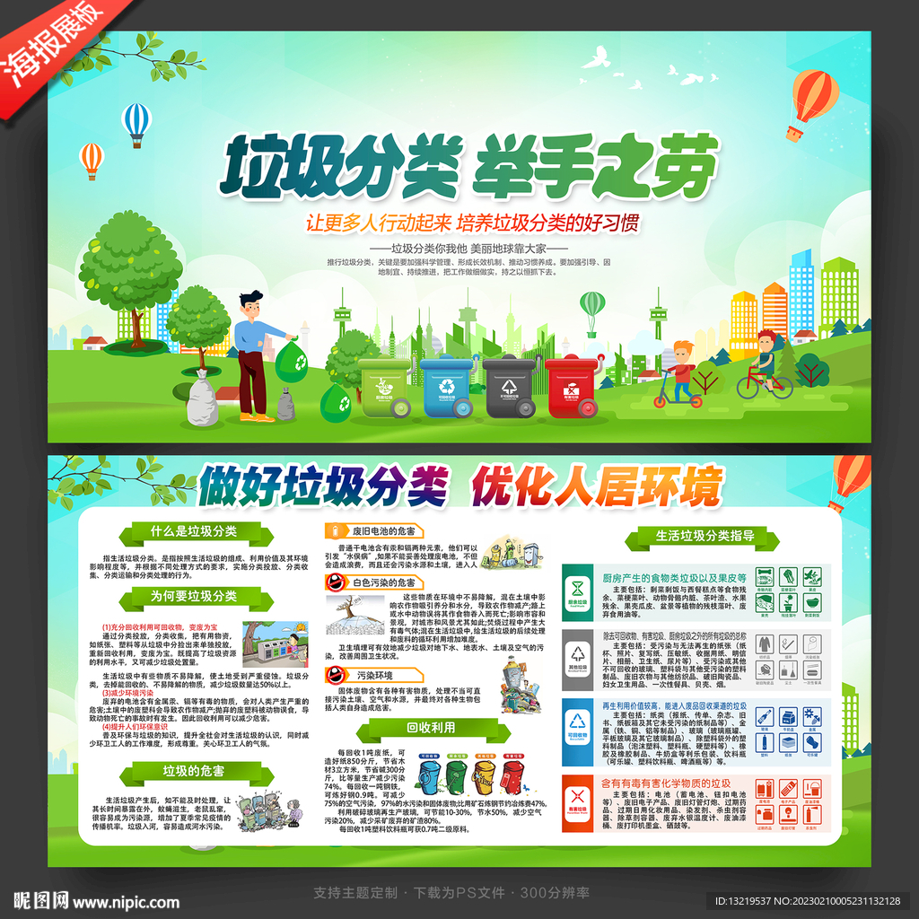 垃圾分类宣传栏