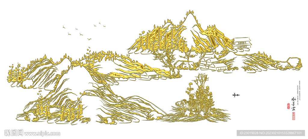 山水画 