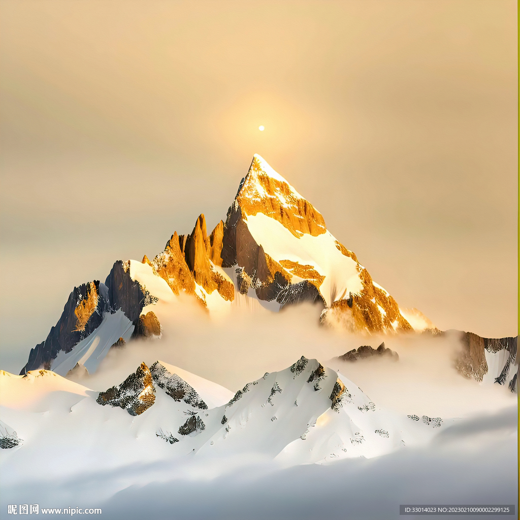 金色山峰