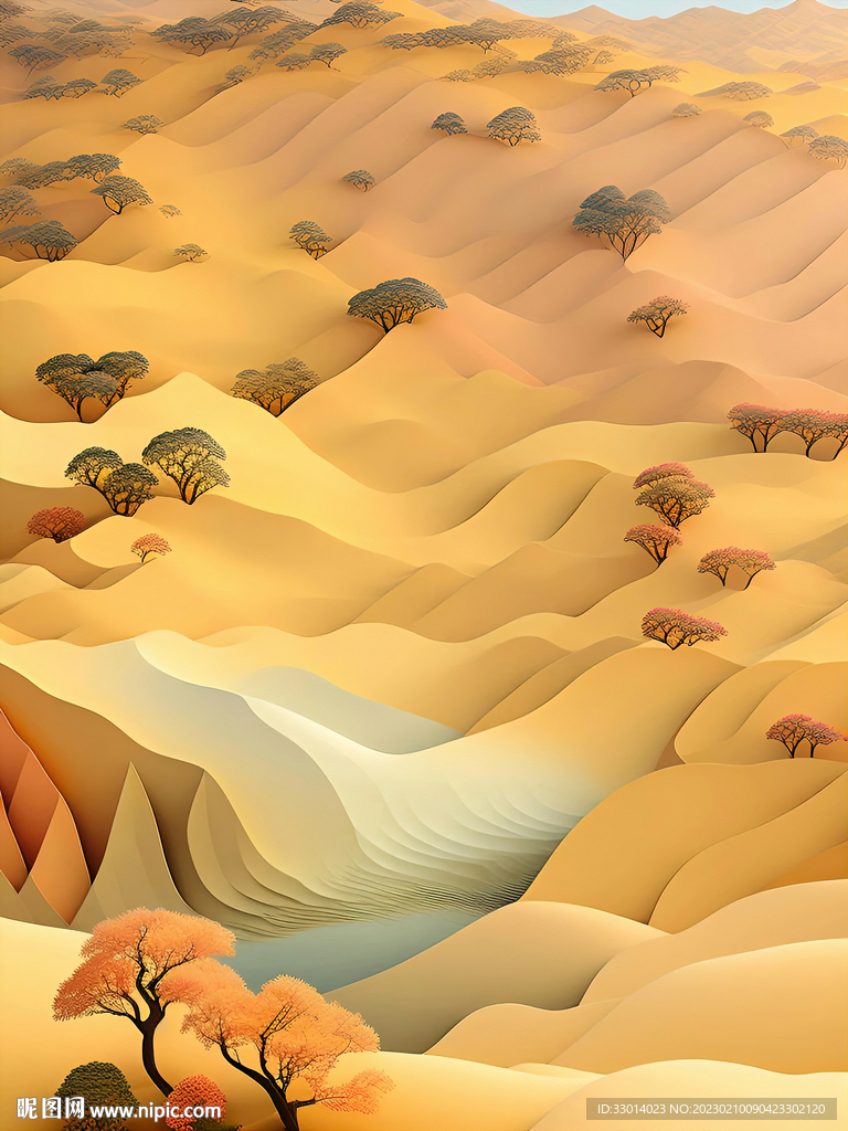 沙漠风景画