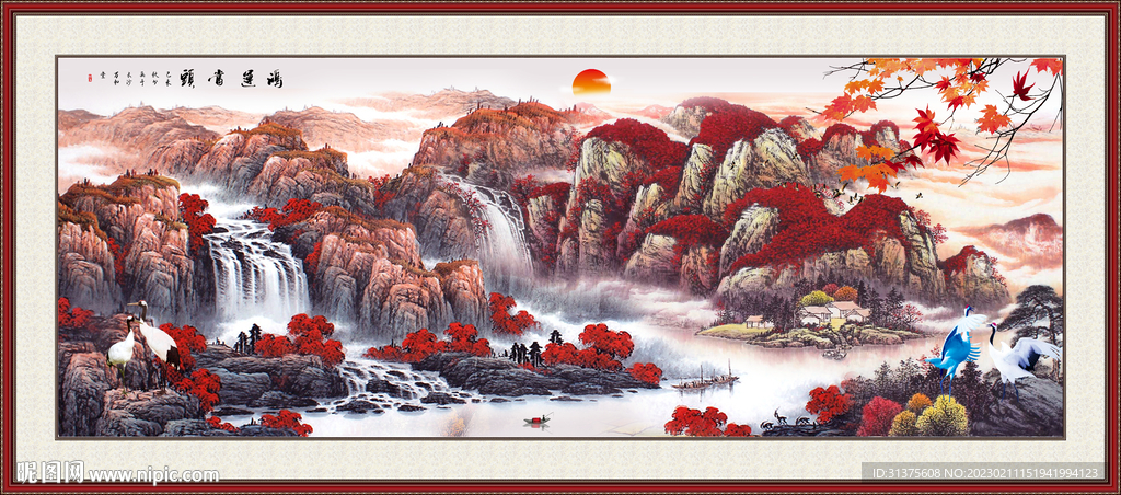 大气山水画