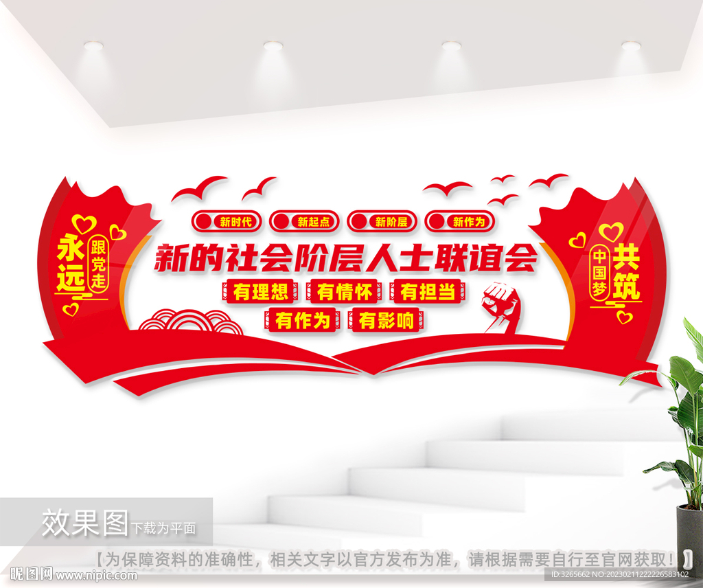 新的社会阶层人士联谊会文化墙