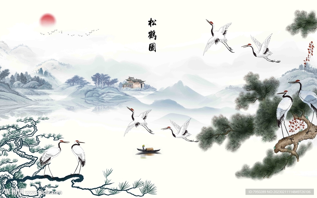 新中式背景墙