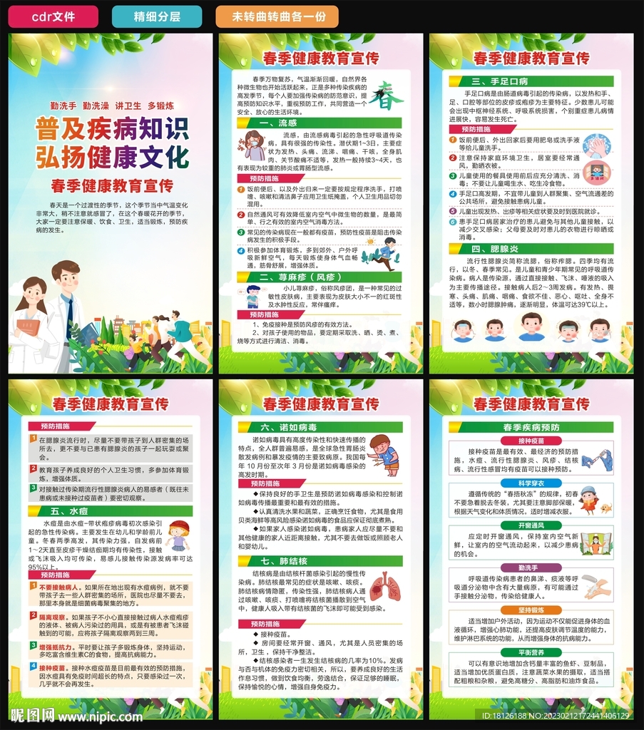 春季健康教育海报