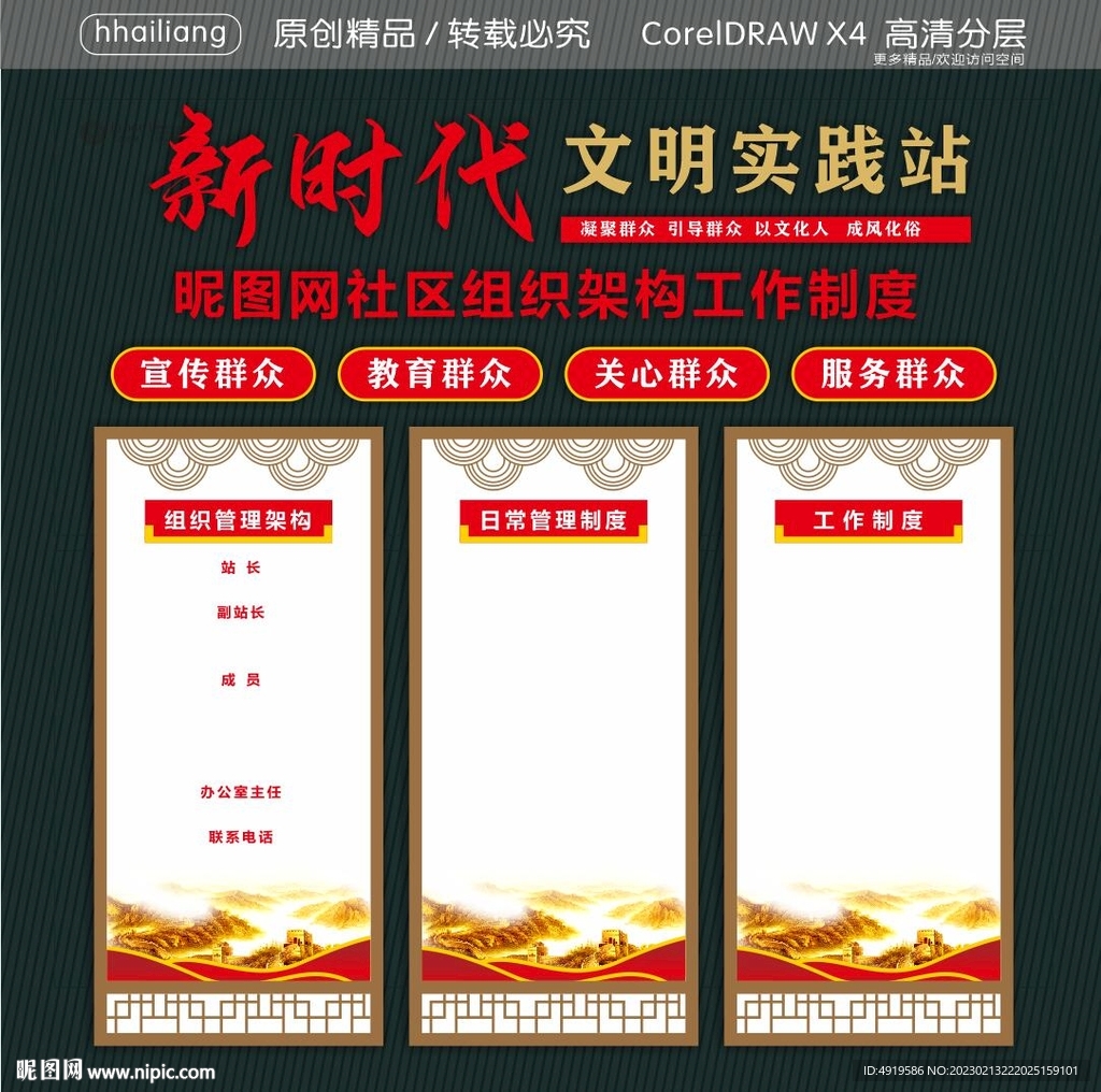 社区组织架构工作制度