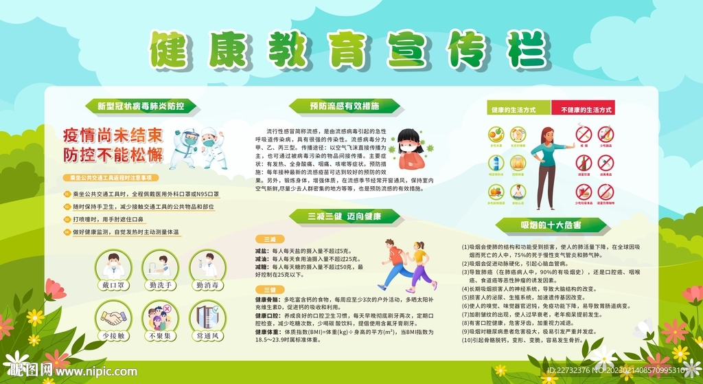 春季健康教育宣传栏