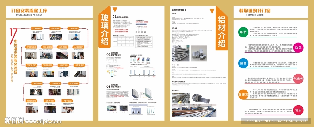 系统门窗安装流程工序玻璃介绍