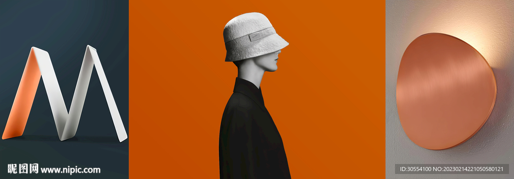 美女三联画图片
