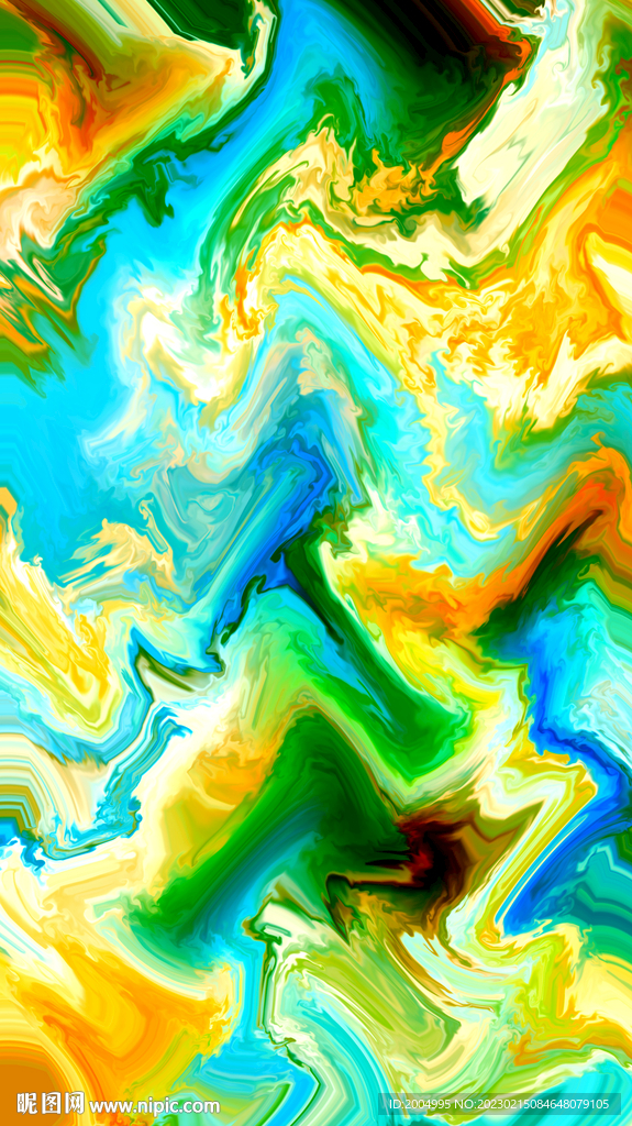 抽象流体装饰画