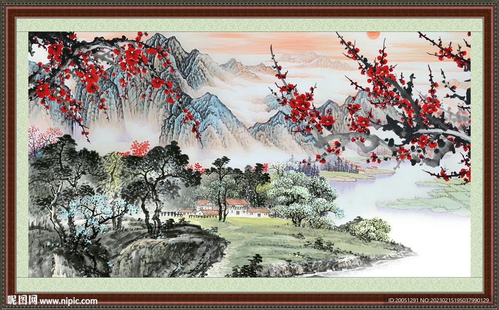 国画山水 