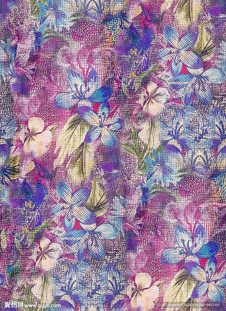 水彩花