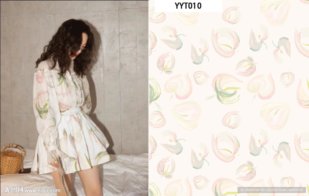 大牌水彩几何图案