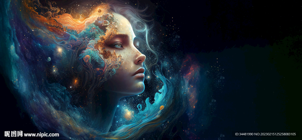 星空女人脸