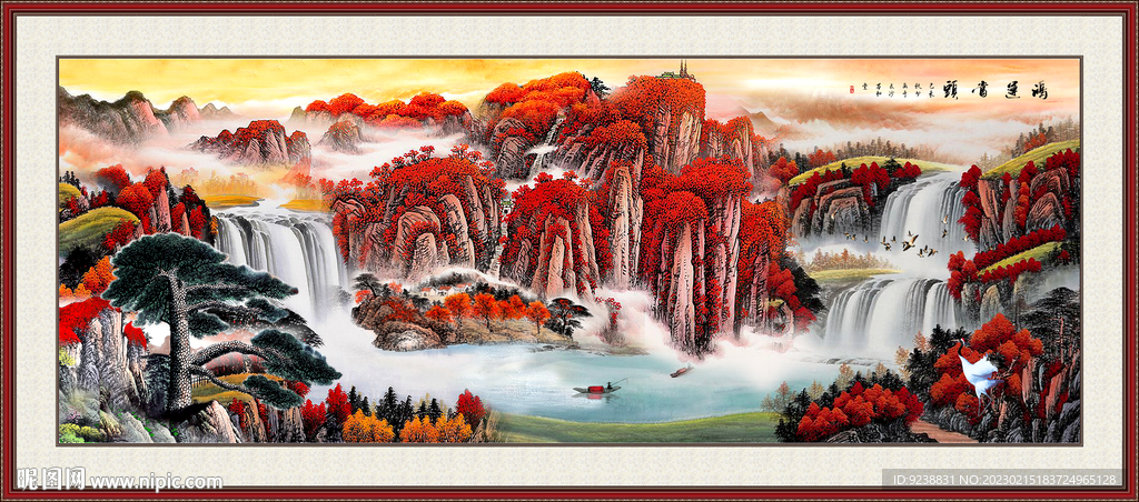 聚宝盆山水