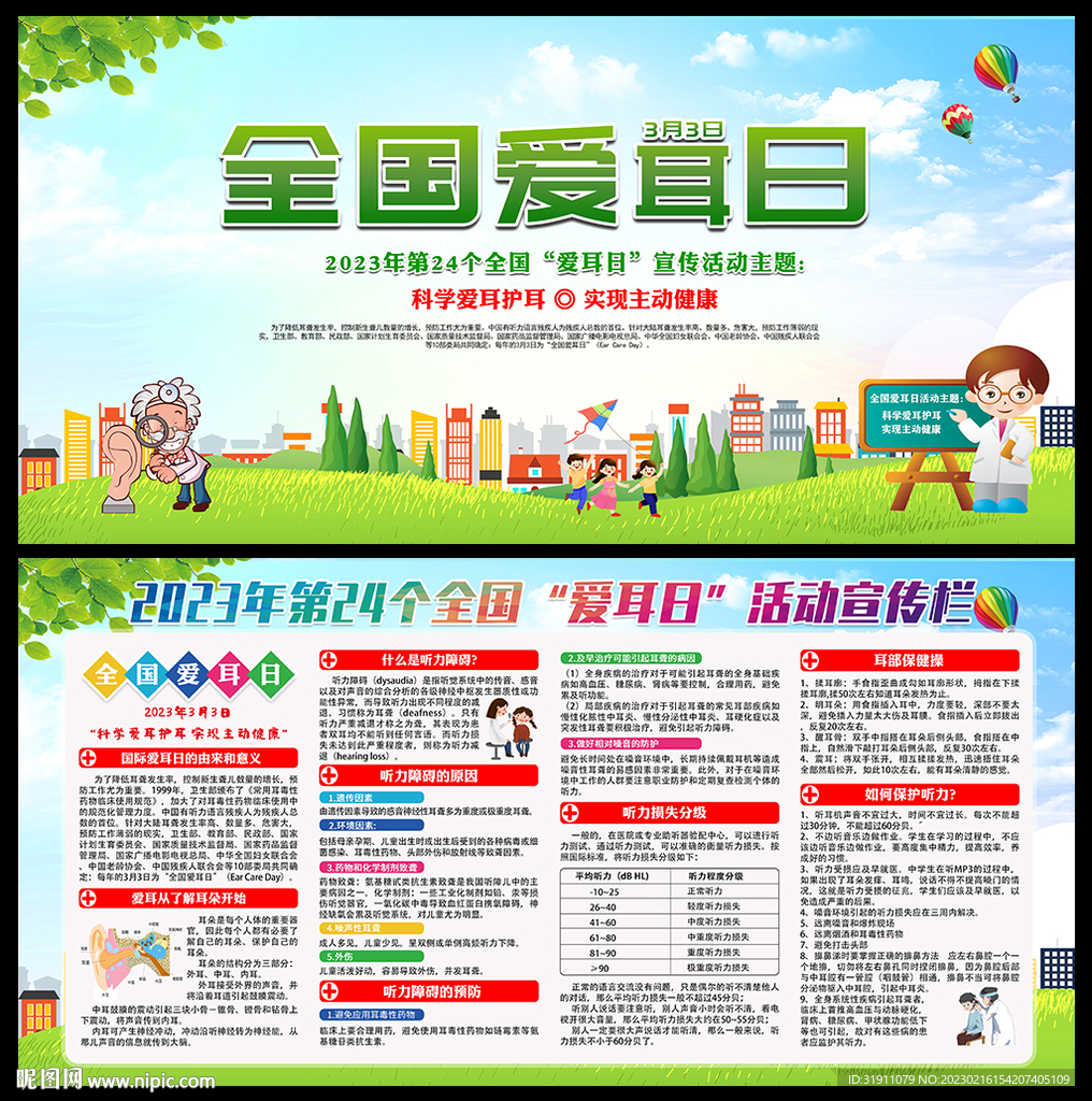 2023年全国爱耳日展板