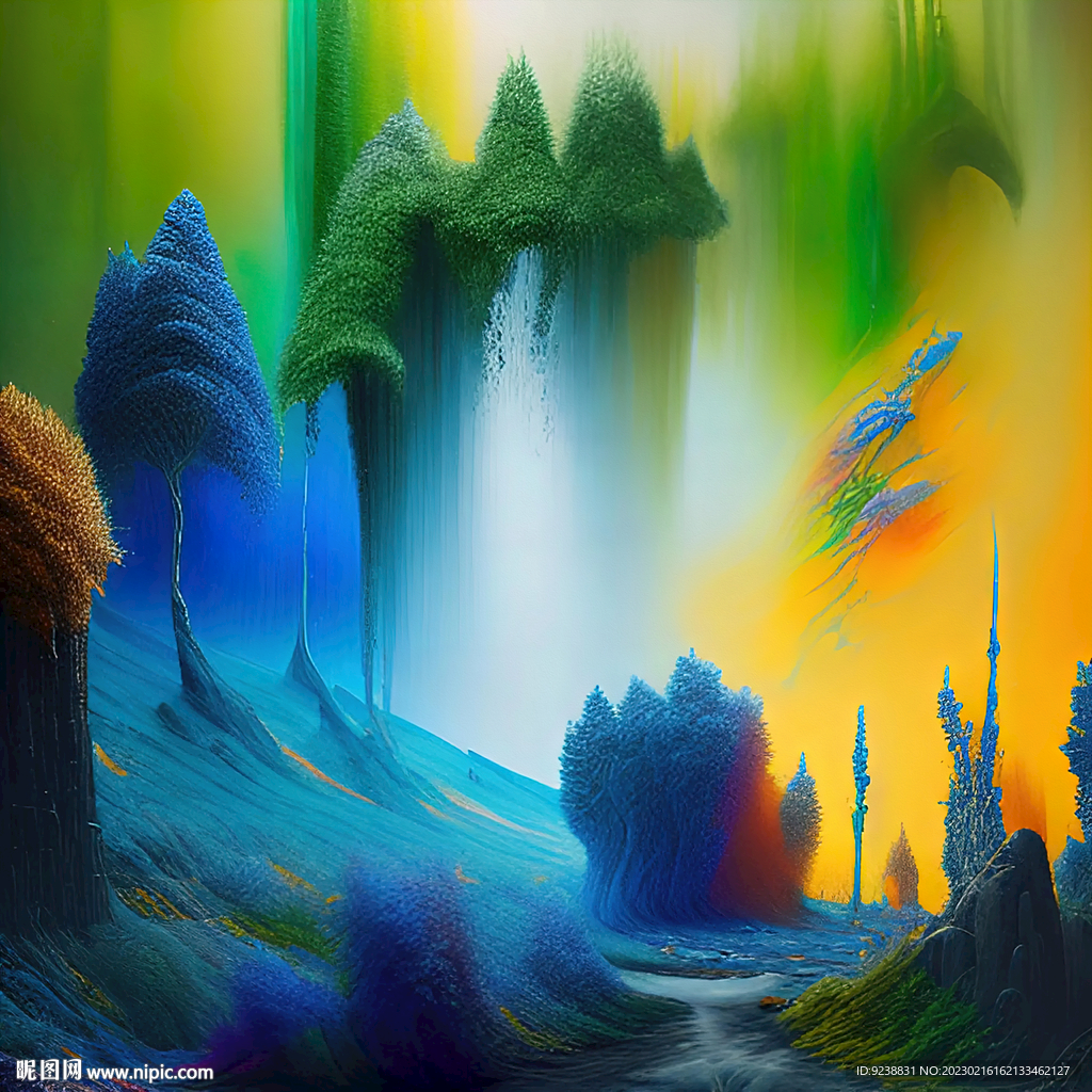 重彩油画