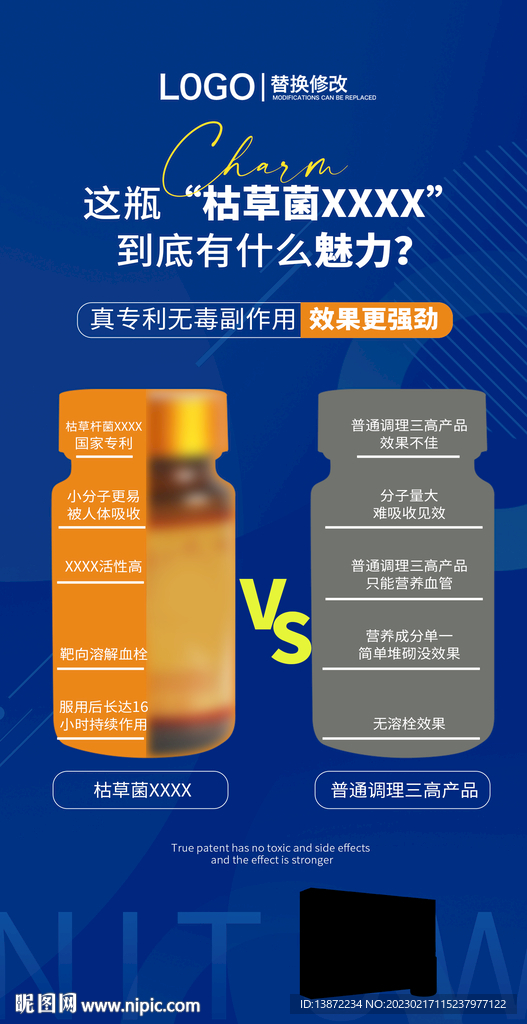 产品对比宣传海报