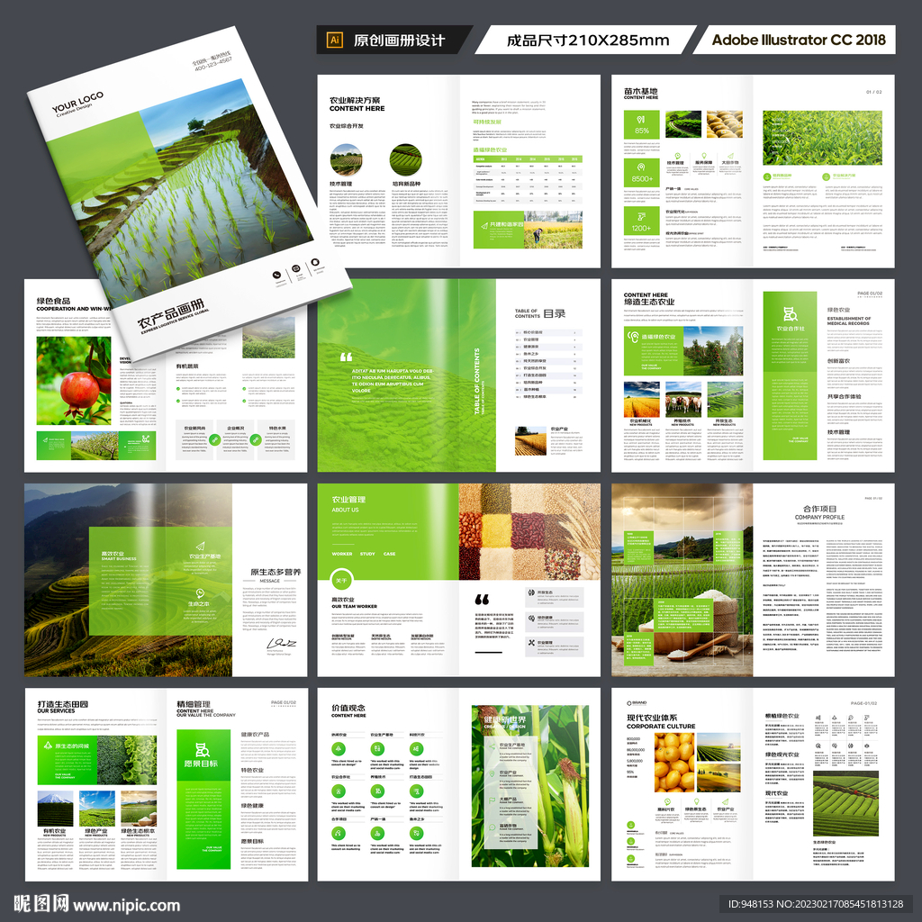 农业合作社画册