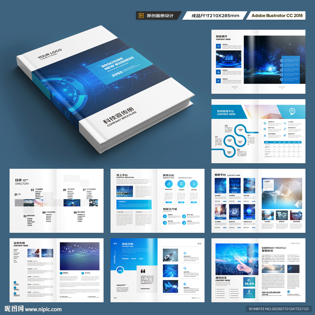 科技企业画册
