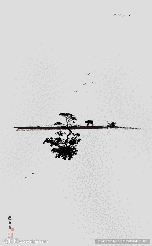 抽象水墨画