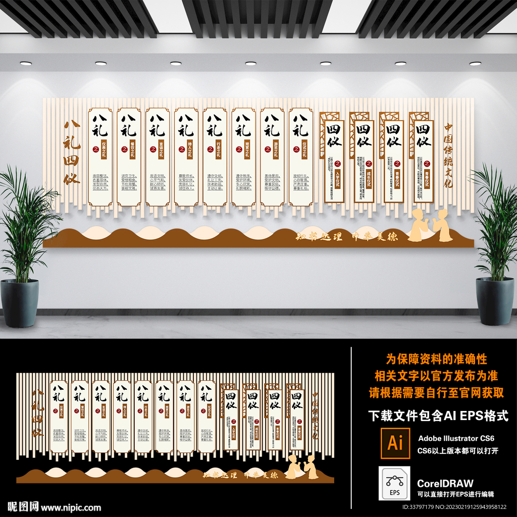 八礼四仪文化墙