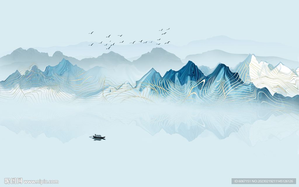 水墨山水画