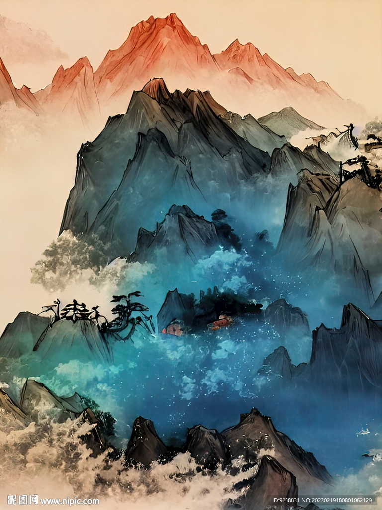 泼墨山水