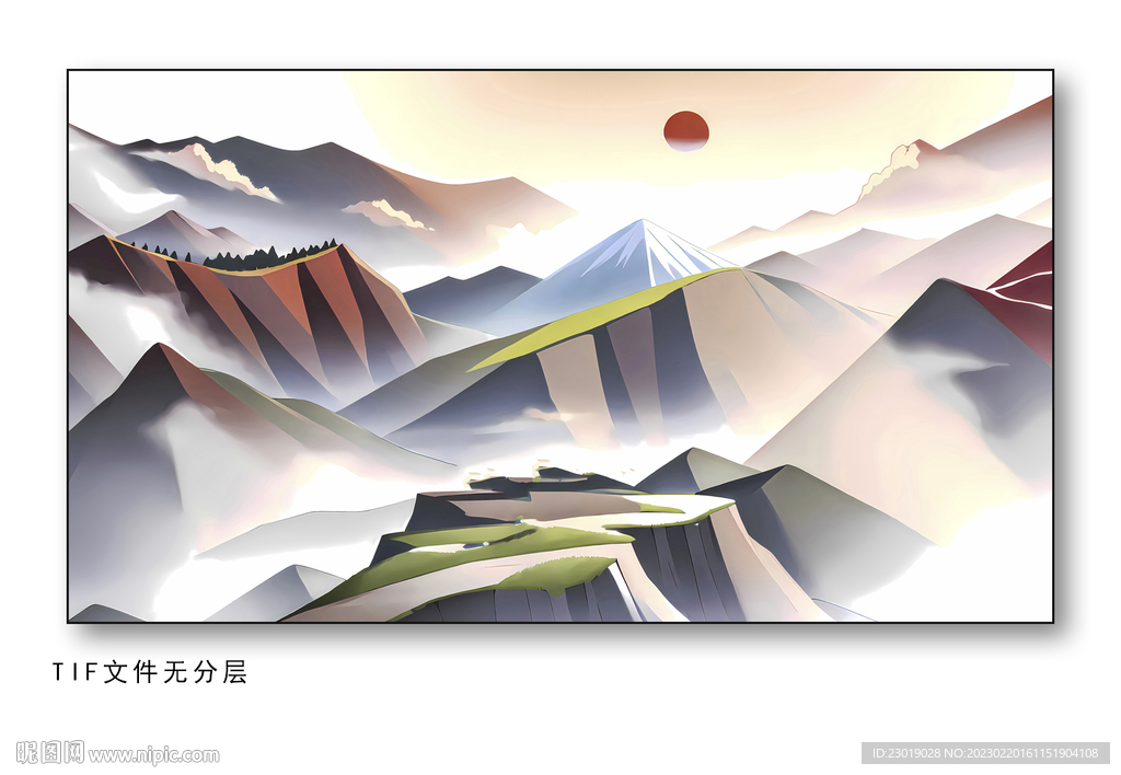 现代水墨画