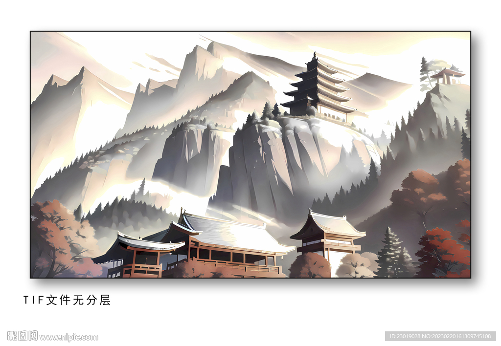 国画山水画
