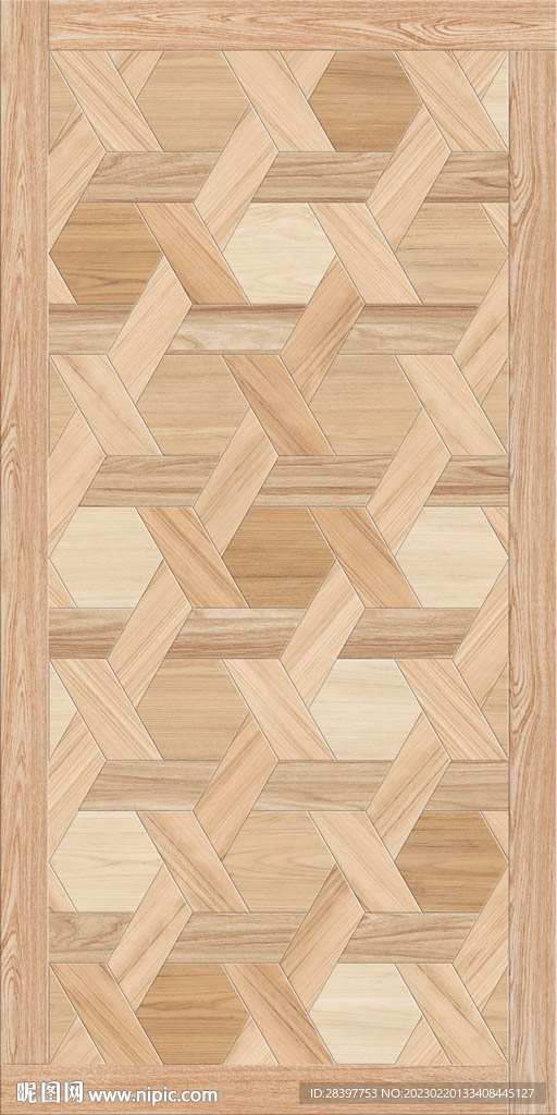 几何木纹地板