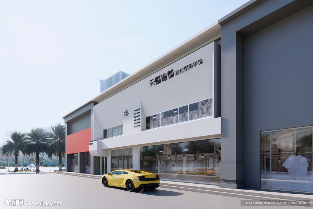 门面效果图设计图__3D作品_3D设计_设计图库_昵图网nipic.com