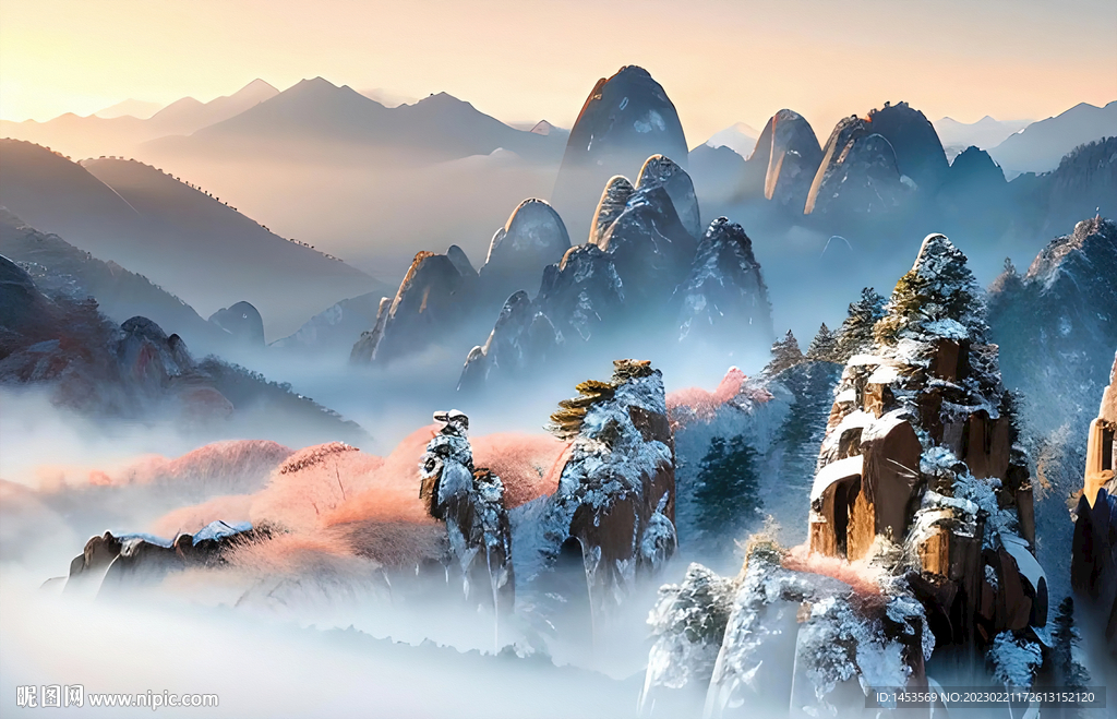 黄山雪景