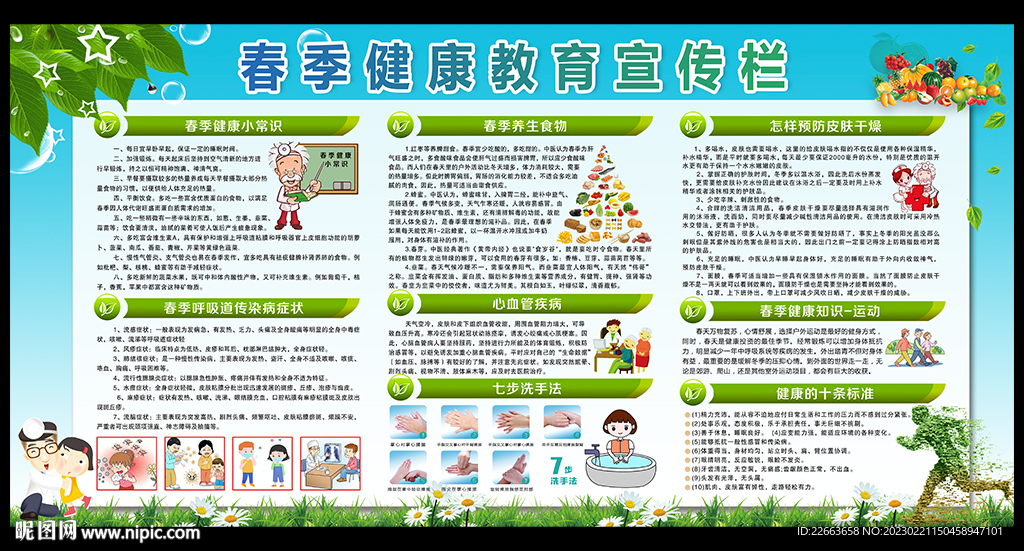 春季健康教育宣传栏