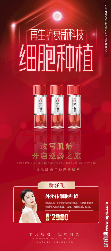 中胚层 细胞种植 外泌体红色