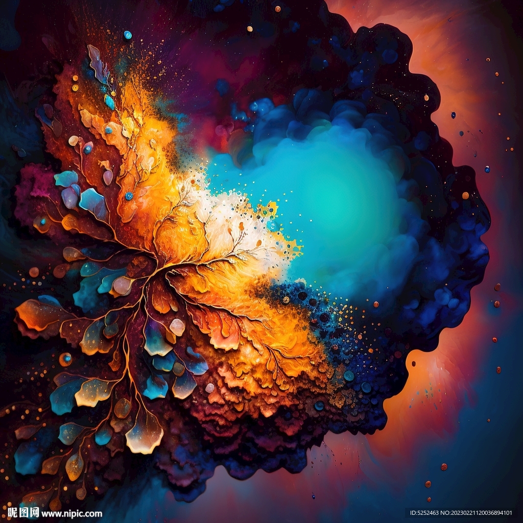 流淌的液体纹理