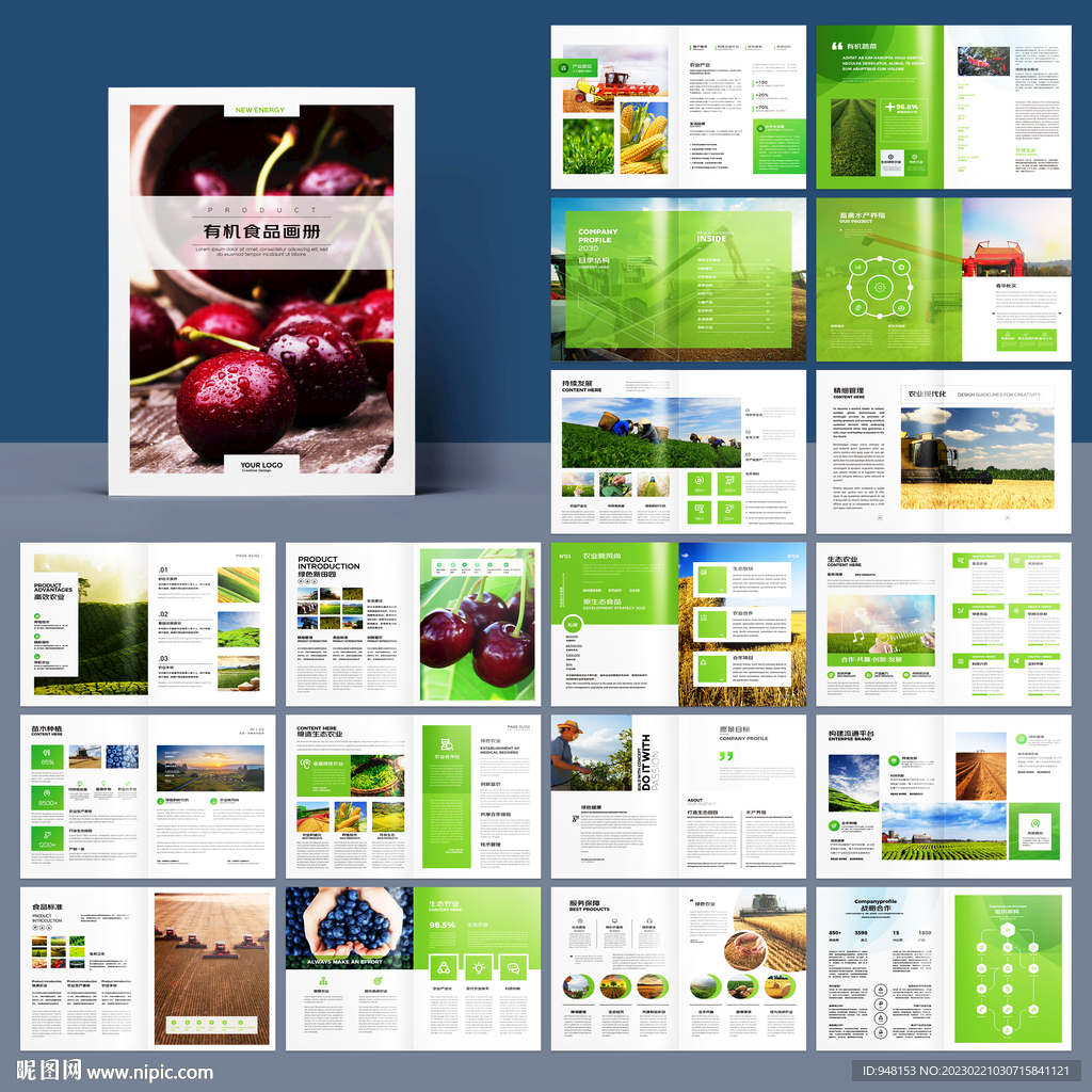 农业画册模板