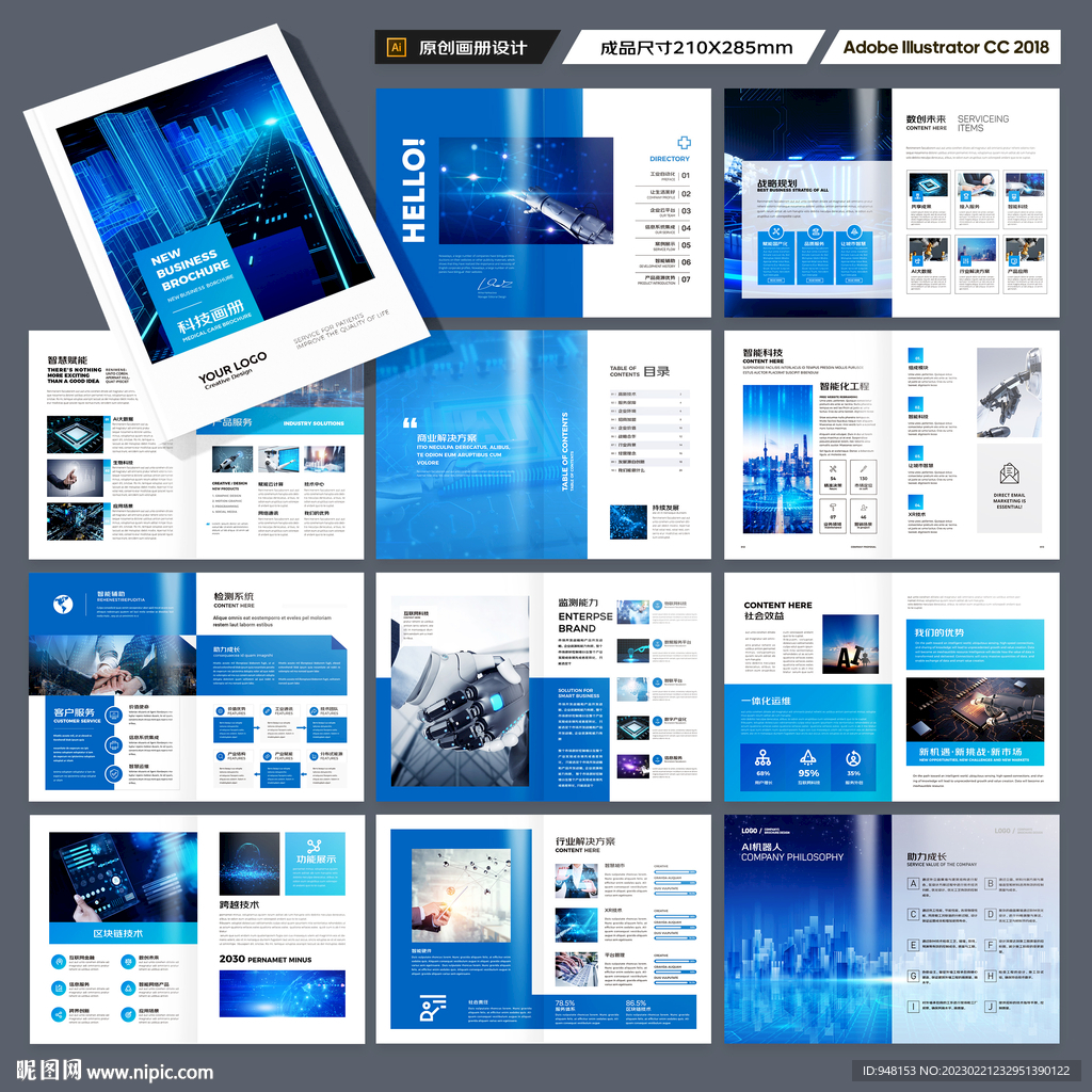 科技企业画册