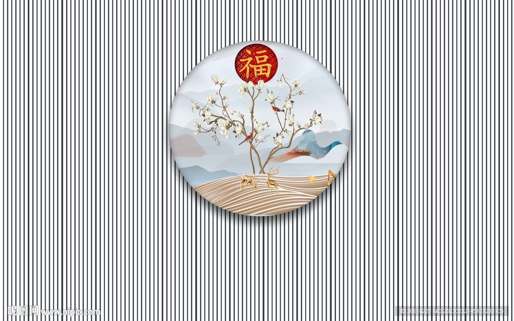 格栅背景墙