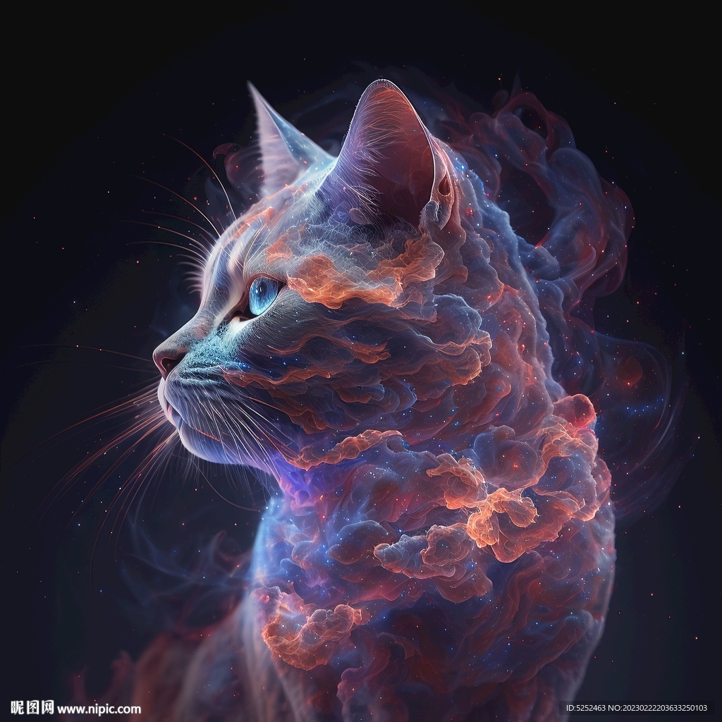 梦幻猫线条猫