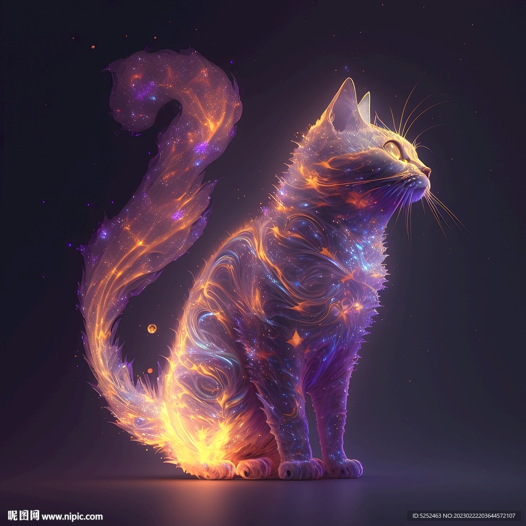 梦幻猫线条猫