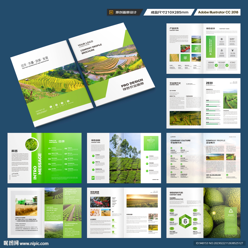 农业合作社画册